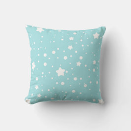Creëer Your Own Wintery Stars & Stippen Blauw Kussen