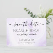 Creëer Your Own - Wit licht wervelt Save The Date (Staand voorkant)