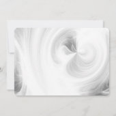 Creëer Your Own - Wit licht wervelt Save The Date (Achterkant)