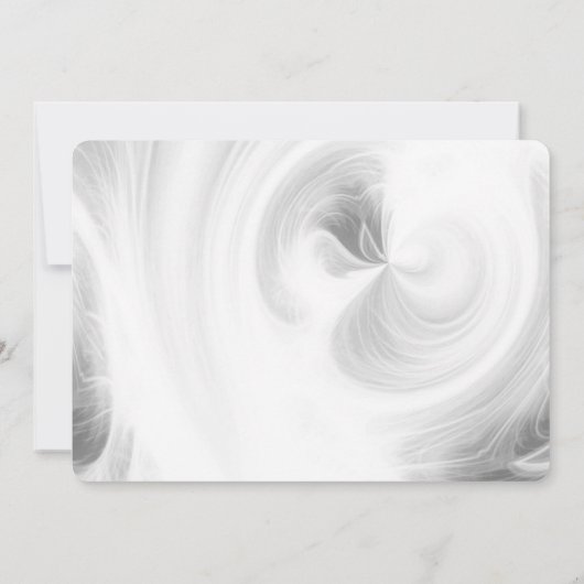 Creëer Your Own - Wit licht wervelt Save The Date (Achterkant)