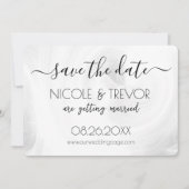 Creëer Your Own - Wit licht wervelt Save The Date (Voorkant)