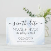 Creëer Your Own - Wit licht wervelt Save The Date (Staand voorkant)