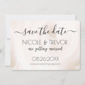 Creëer Your Own - Wit licht wervelt Save The Date (Voorkant)