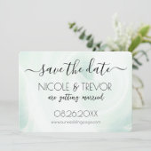 Creëer Your Own - Wit licht wervelt Save The Date (Staand voorkant)