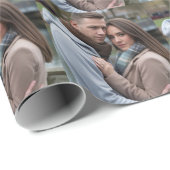 Creëer Your Perfect Couple Afbeelding Gepersonalis Cadeaupapier (Rol Hoek)