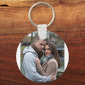 Creëer Your Perfect Couple Afbeelding Gepersonalis Sleutelhanger (Achterkant)