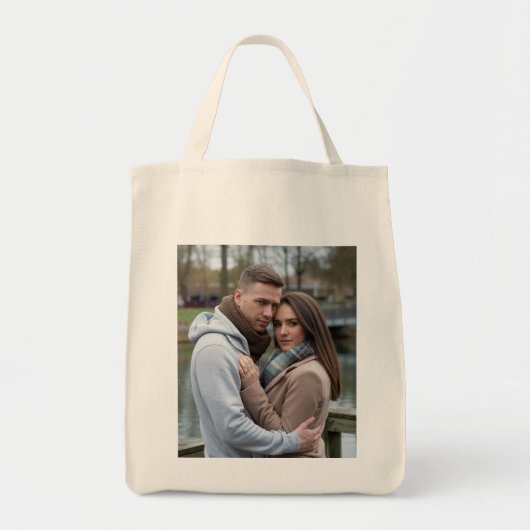 Creëer Your Perfect Couple Afbeelding Gepersonalis Tote Bag (Voorkant)