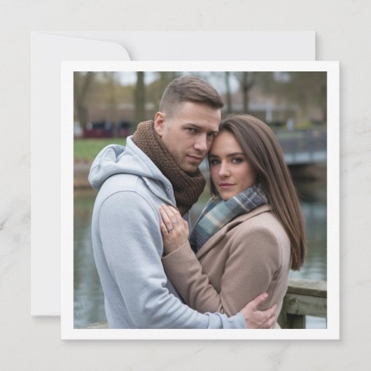 Creëer Your Perfect Couple Afbeelding Invitation Kaart (Voorkant)