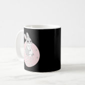 Creëer Your Shine Kawaii Funny Bunny Pink Koffiemok (Voorkant links)