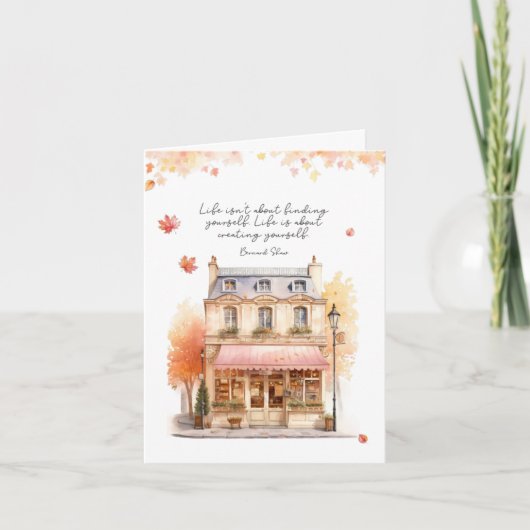 Creëer Yourself Herfst Autumn Note Kaart (Voorkant)