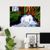 Creëer Yourself ~ Inspirerend Poster waterval (Thuiskantoor)