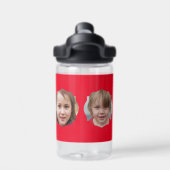 Creëer Yyour Ewn 4 Family Photo Collage Waterfles (Achterkant)