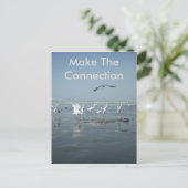 Creëer zelf maak de verbinding briefkaart (Staand voorkant)