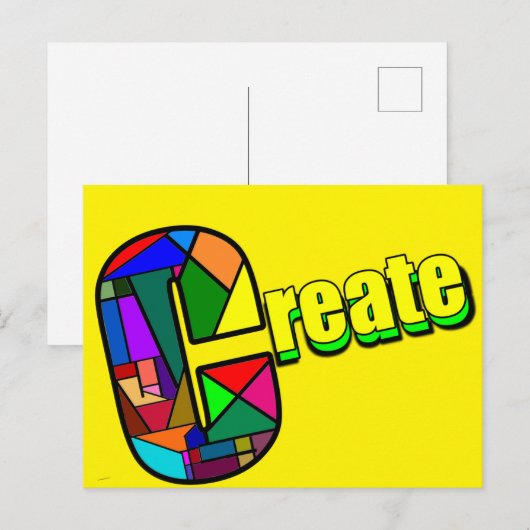 Creëer Zo geweldig Briefkaart (Voorkant / Achterkant)