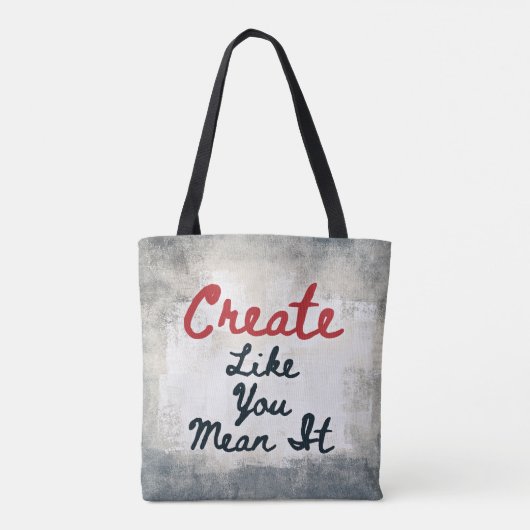 Creëer zoals je het bedoelt Canvas tas (Achterkant)