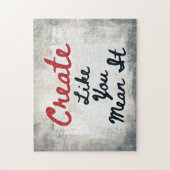 Creëer zoals je het bedoelt Jigsaw puzzel (Verticaal)