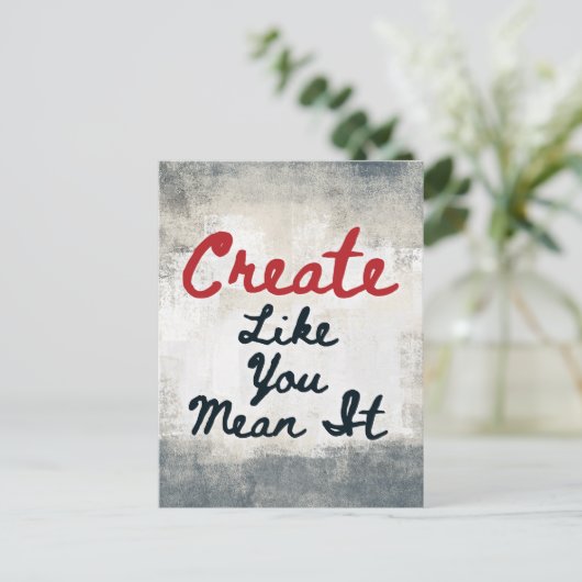 Creëer zoals je het Briefkaart bedoelt (Staand voorkant)