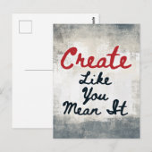 Creëer zoals je het Briefkaart bedoelt (Voorkant / Achterkant)