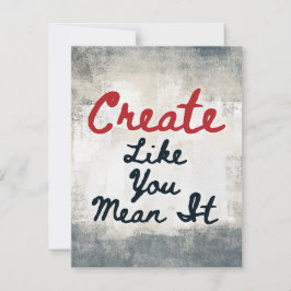 Creëer zoals je het Wenskaart bedoelt Kaart