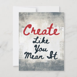 Creëer zoals je het Wenskaart bedoelt Kaart