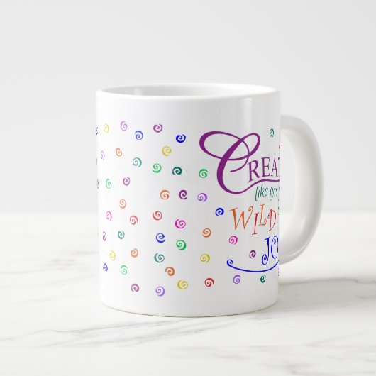 Creëer zoals jij je voelt Wilde Joy Grote Koffiekop (Voorkant rechts)
