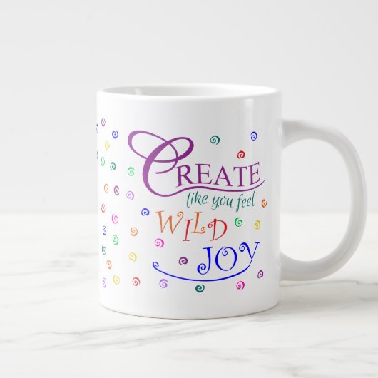 Creëer zoals jij je voelt Wilde Joy Grote Koffiekop (Rechts)