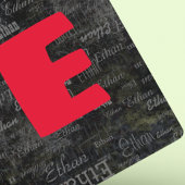 Creëer Zwart Speelkaarten met naam / initiaal