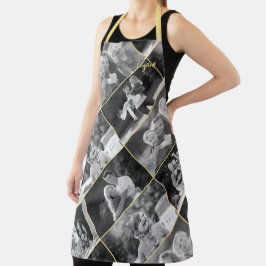 Creëer  zwart-witte-stijlfoto collage schort