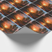 Creek Bank Sunrise Cadeaupapier (Hoek)