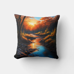 Creek Bank Sunrise Kussen