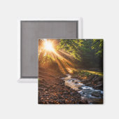 Creek Bank Sunrise Magneet (Voorkant / Achterkant)