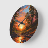 Creek Bank Sunrise Ronde Klok (Hoek)