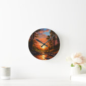 Creek Bank Sunrise Ronde Klok (Huis)