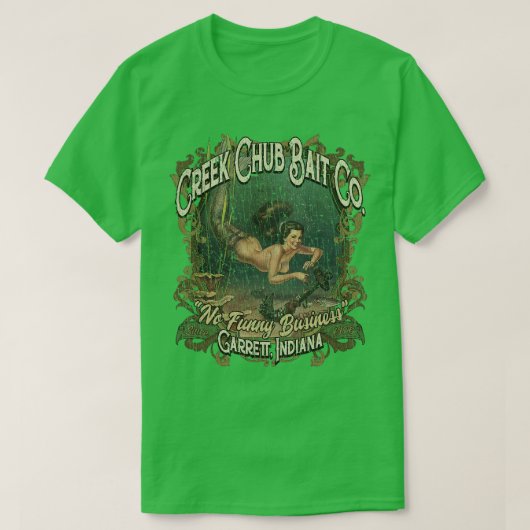 Creek Chub Bait Co Geen Onzin 1906 T-shirt (Design voorkant)