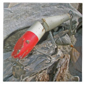 Creek Chub Jointed Pikie Redhead Lure - links Tegeltje (Voorkant)