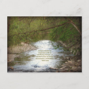 Creek & Dalai Lama Compassion Quote Briefkaart