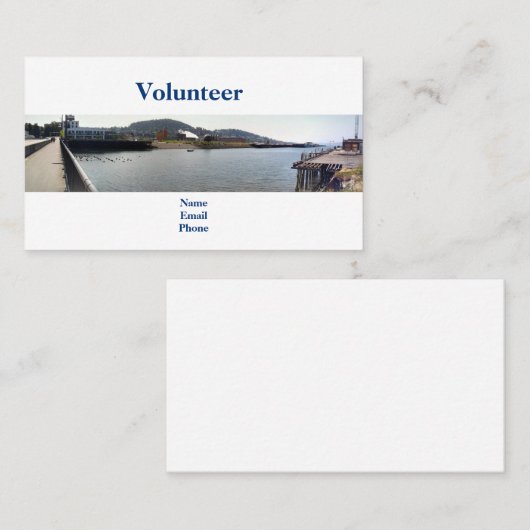 Creek Estuary Bay-vrijwilliger Visitekaartje (Voorkant / Achterkant)