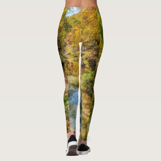 Creek herfst reflecteert Verticaal Leggings (Achterkant)