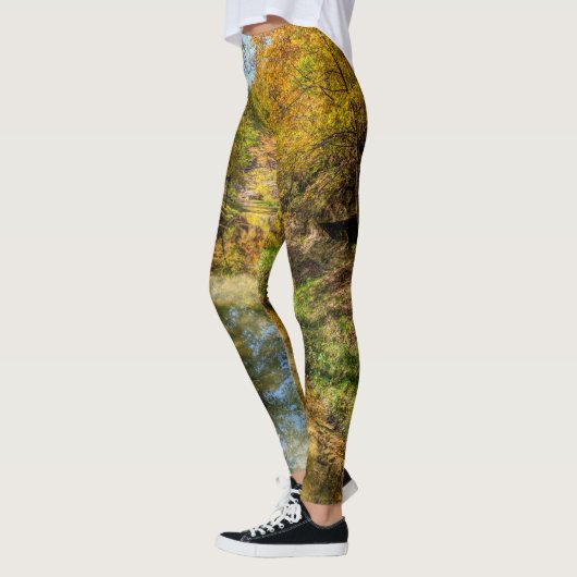 Creek herfst reflecteert Verticaal Leggings (Links)