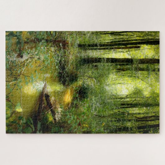 CREEK IN THE WOODS Jigsaw Puzzle Legpuzzel (Horizontaal)