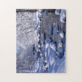 Creek in Winter Foto; Legpuzzel (Verticaal)