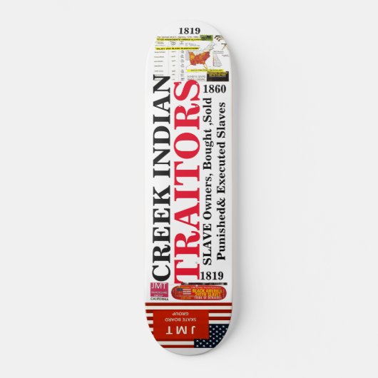 CREEK INDIAN SLAVE OWNERS Skateboard (Voorkant)