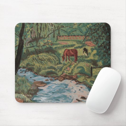 Creek Landscape mousepad Muismat (Met muis)