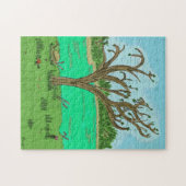 Creek met Tree Puzzle Legpuzzel (Horizontaal)