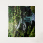 Creek, Mossy Rocks, Forest Natuur Photography Wandkleed (Voorkant)