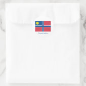 Creek Nation Vlag Ronde Sticker (Tas)