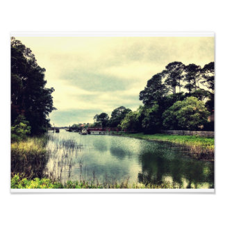 Creek on Tybee Foto Afdruk