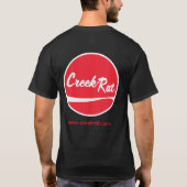 Creek Rat | The CreekRat Co. | Red Dot Logo T-shirt (Achterkant)