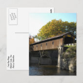 Creek Rd Bridge Ashtabula County Ohio Briefkaart (Voorkant / Achterkant)