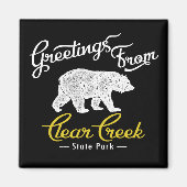 Creek State Park Beer wissen Magneet (Voorkant)